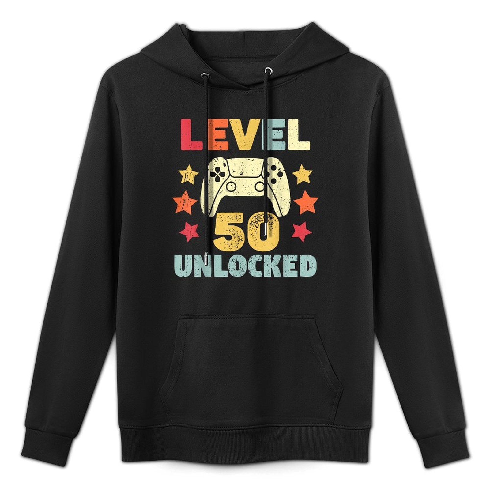 Level 50 Unlocked Funny Video Gamer 50th Birthday Unisex Design Hoodie