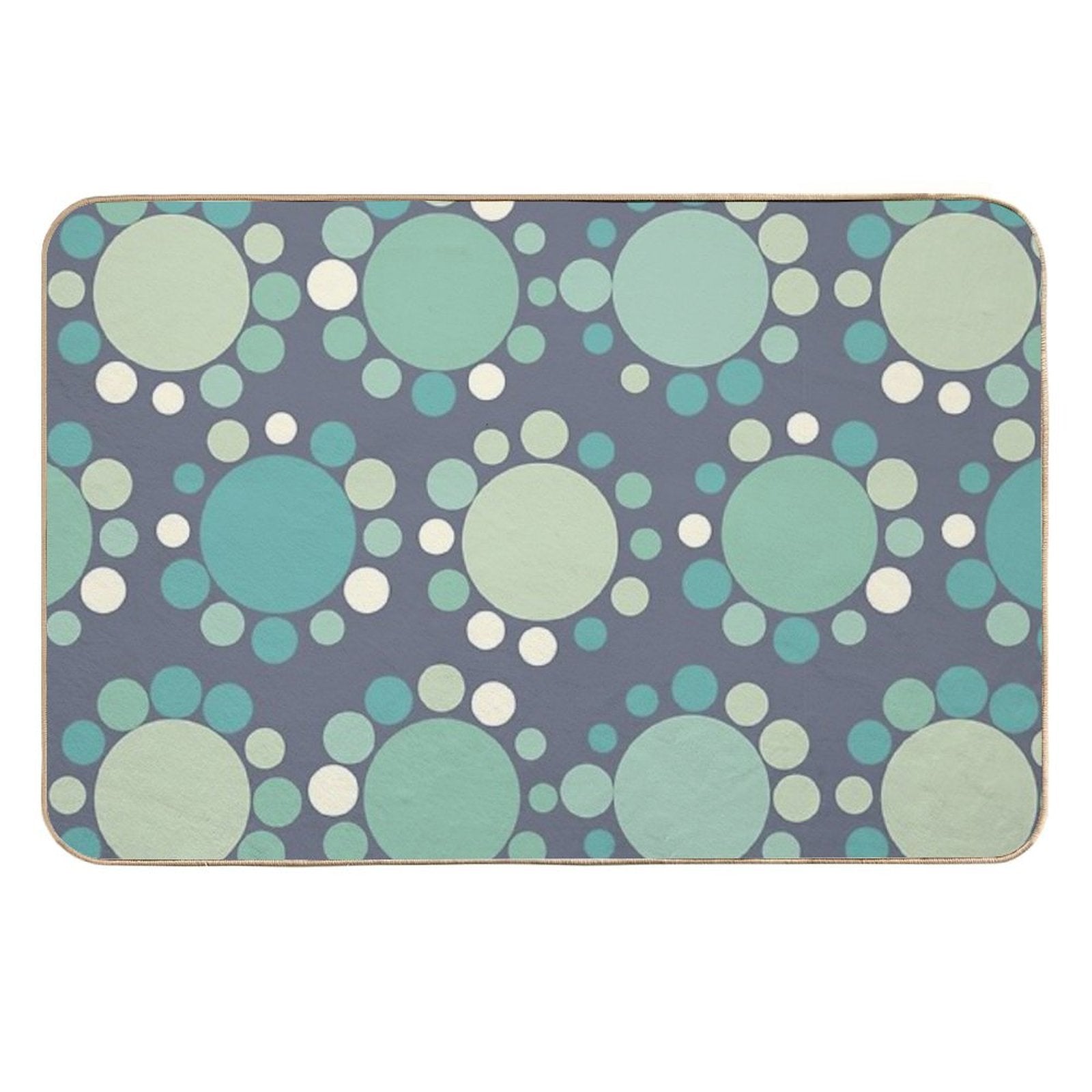 Big Little Dots Sea Green  Stain-Proof Bath Mat