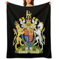 UK Royal Coat of Arms Quick-dry Throw Blanket