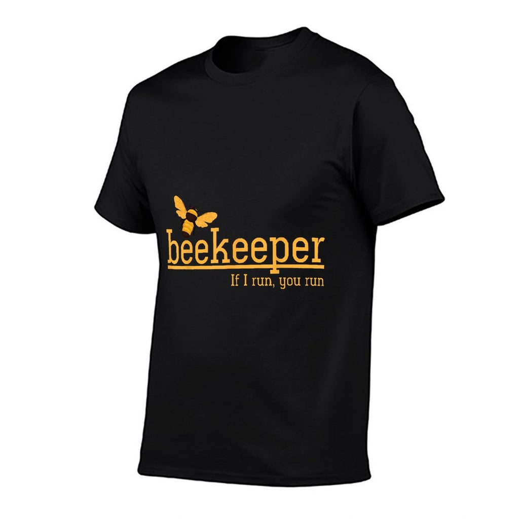 Beekeeper If I Run You Run Bee Lover Beekeeping  Polyester Blend T-Shirt