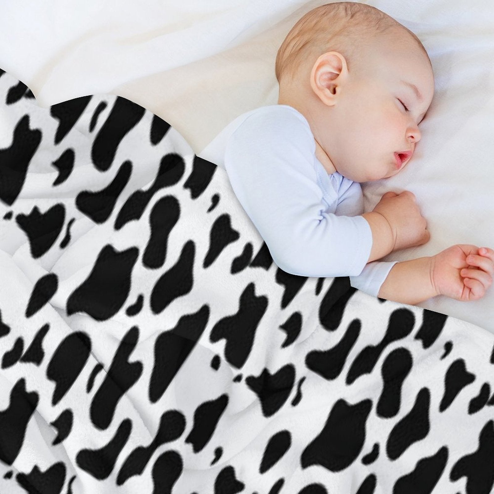 Cow Print Versatility Throw Blanket