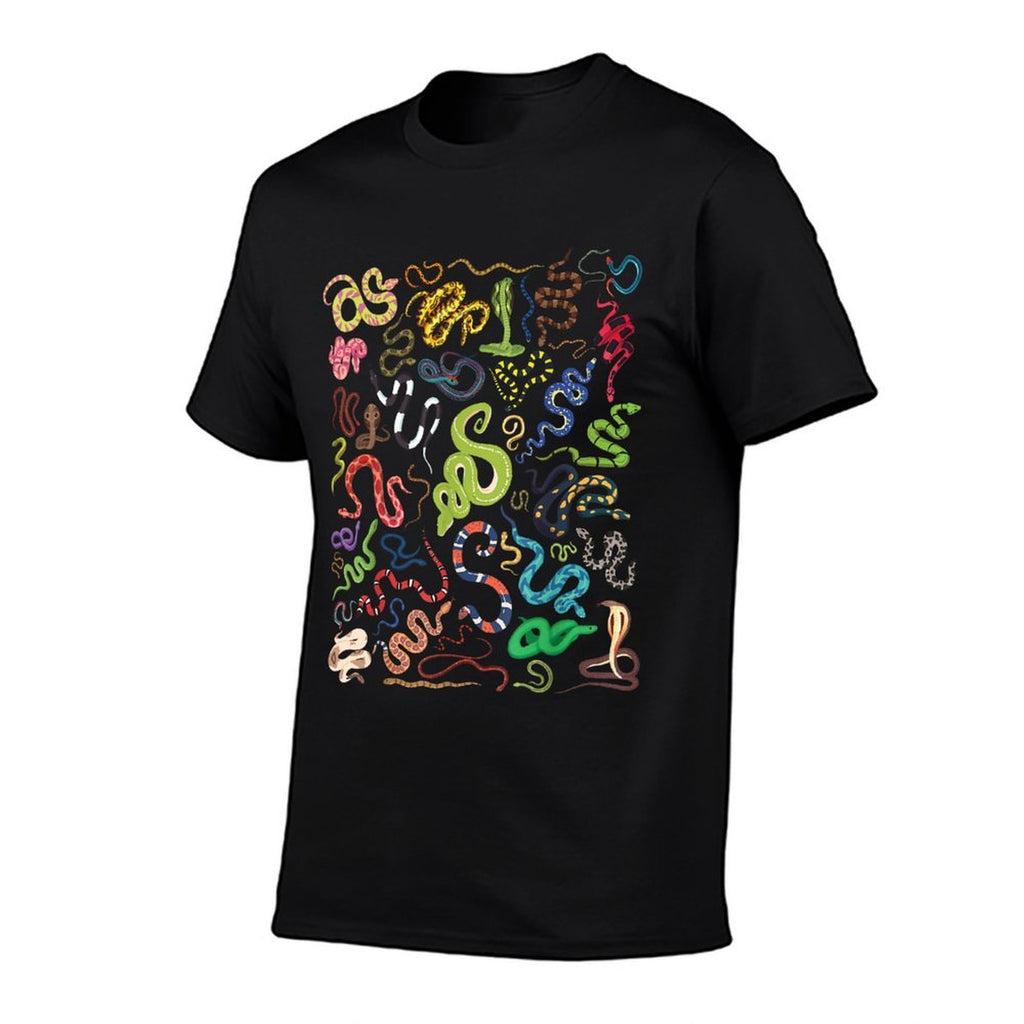 Types Of Snakes Educational Herpetologist Kids Boys Girls  Graphic-printed T-Shirt