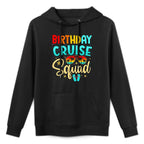 Birthday Cruise Squad Cruising Vacation Funny Crew Shape Retention Hoodie