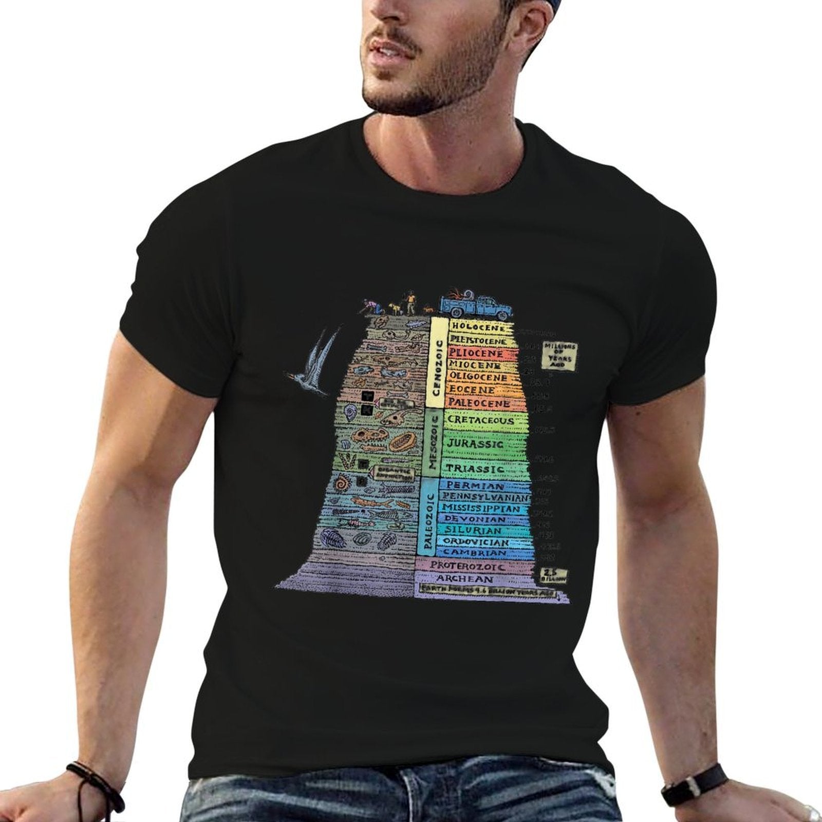 Geology Earthform Geologist Rock Collector Mineral Geode  Odor-resistant T-Shirt