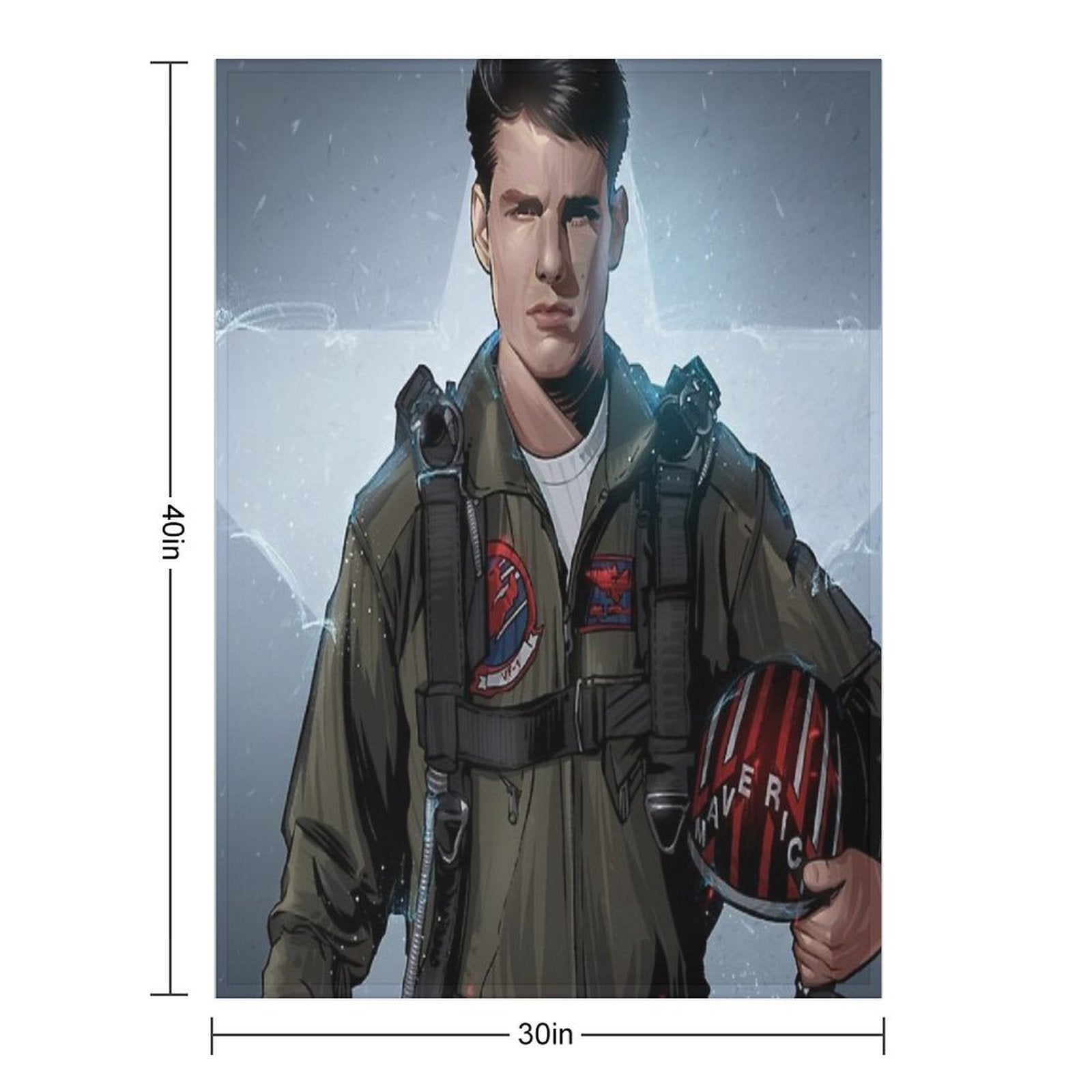 TOP GUN Anti-pilling Throw Blanket