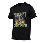 Retro Style Funny Forklift Operator Forklift Certified  Moisture-wicking T-Shirt