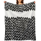 Missing Knit Plush Throw Blanket