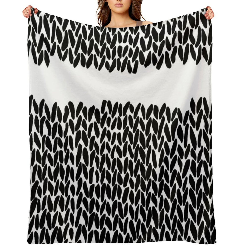 Missing Knit Compact Throw Blanket