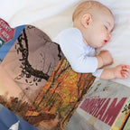 Alamabma Aesthetic Collage Shrink-resistant Throw Blanket