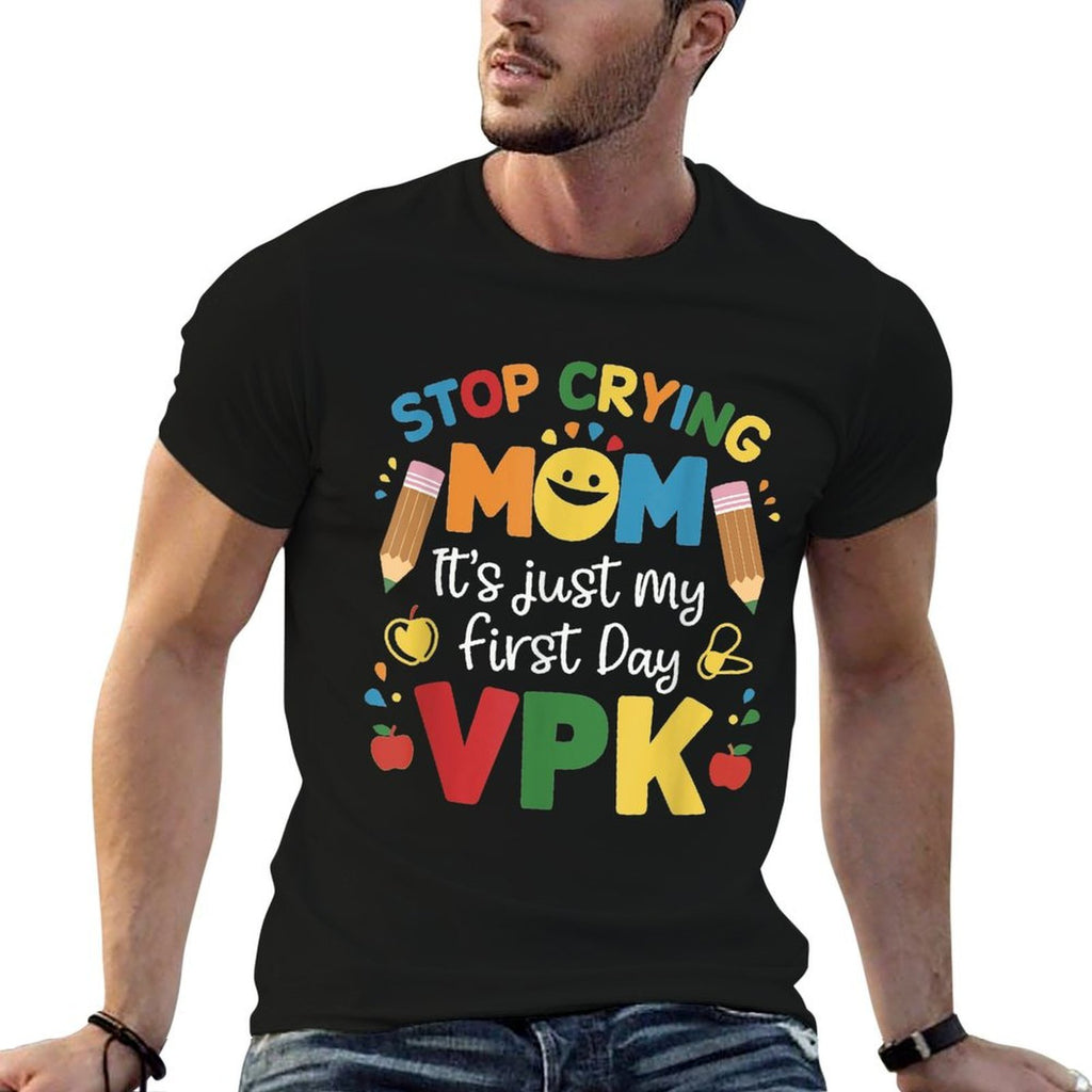 Funny Its Just My First Day Of VPK Back To School VPK  Vintage-inspired T-Shirt