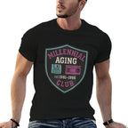 Retro Nostalgia Design for Millennials, Funny Aging Humor  Breathable T-Shirt