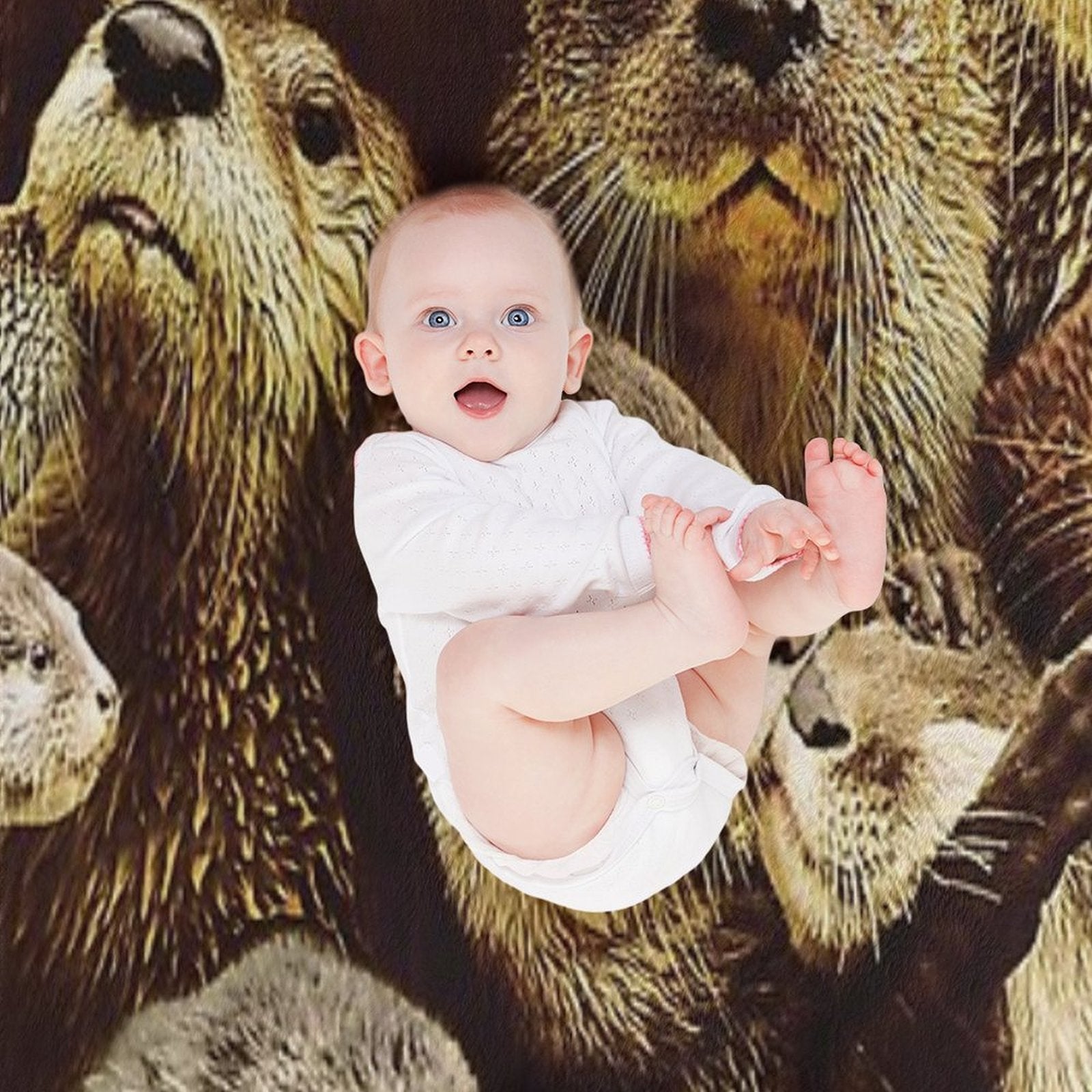 Otters Gift-ready Throw Blanket