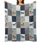 Horse Animal Plaid Versatility Throw Blanket