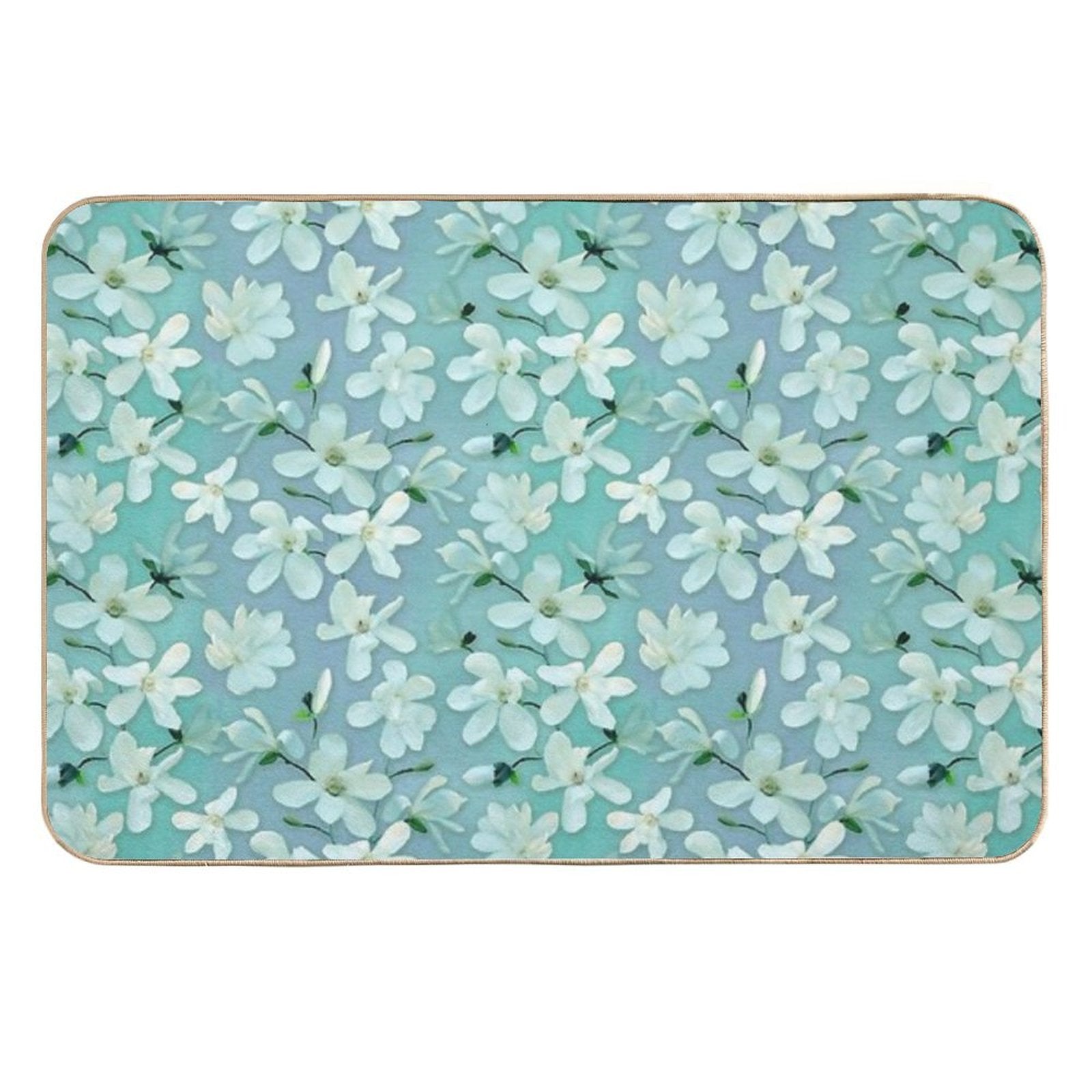 Magnolia Kobus Mint  High-Traffic Bath Mat