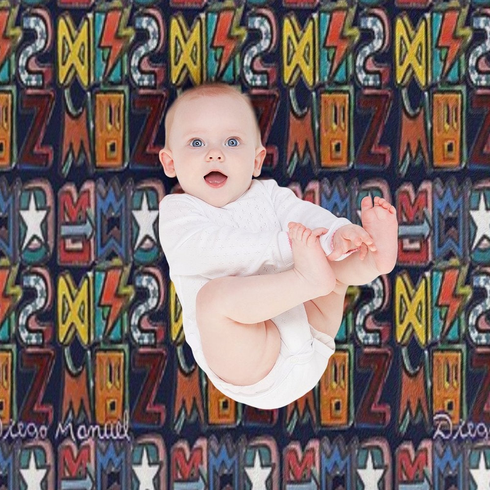 Graffiti 33 Velvety-soft Throw Blanket