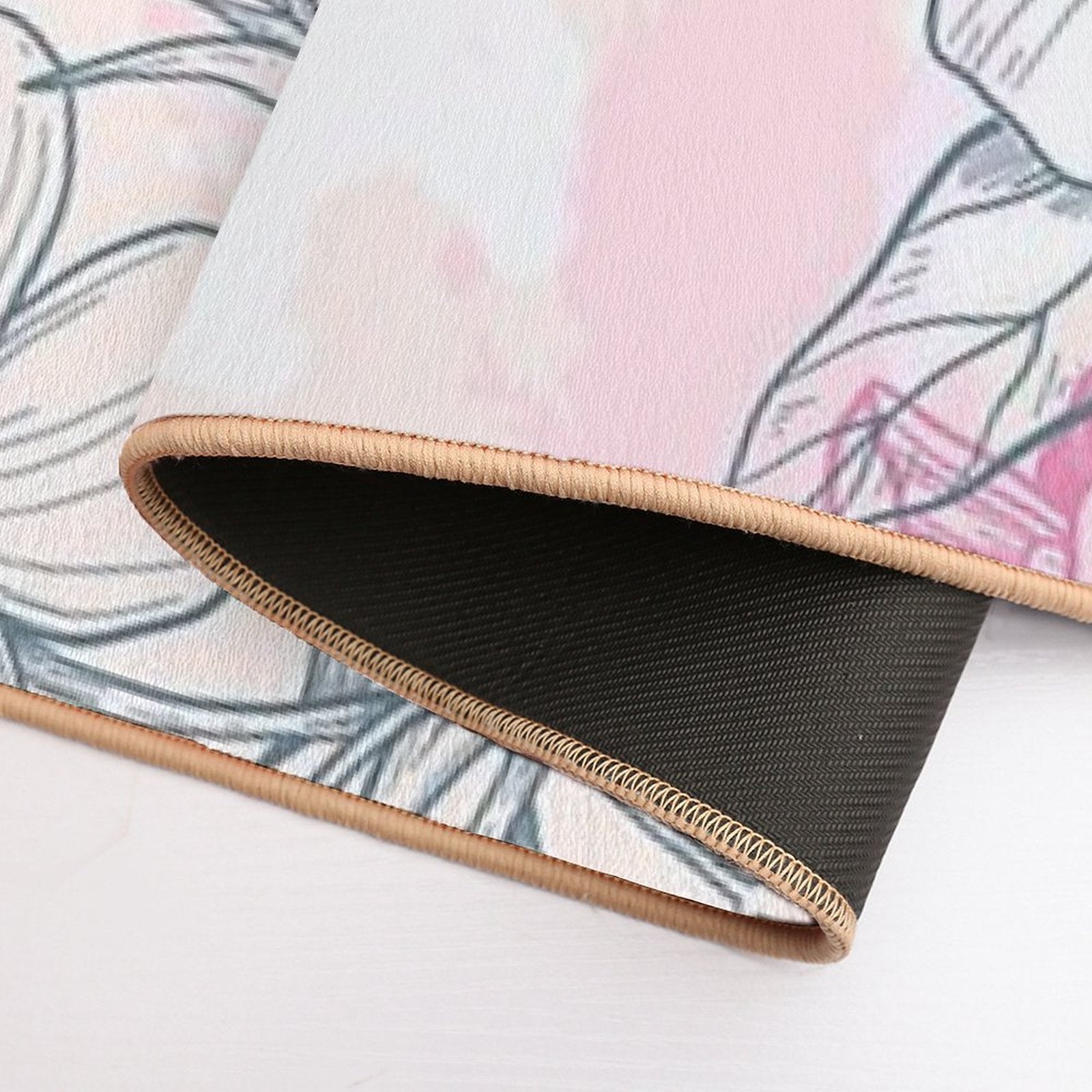 Flowers  Rapid-Drying Bath Mat