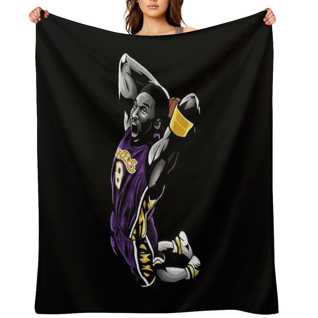 Kobe A Career Retrospective Easy Care Throw Blanket