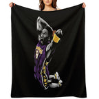 Kobe A Career Retrospective Easy Care Throw Blanket