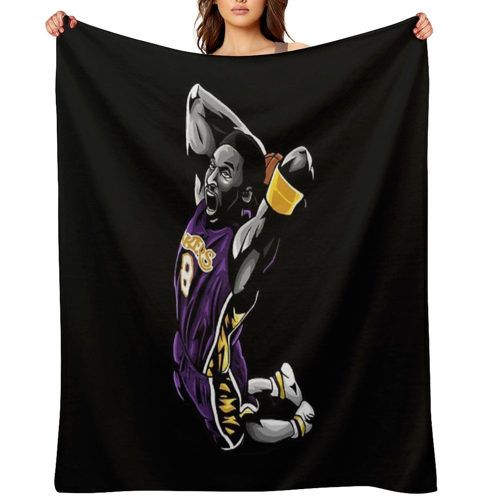 Kobe A Career Retrospective Easy Care Throw Blanket