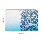 Fwc 1503 Bubble Blue Water  Easy Maintenance Bath Mat