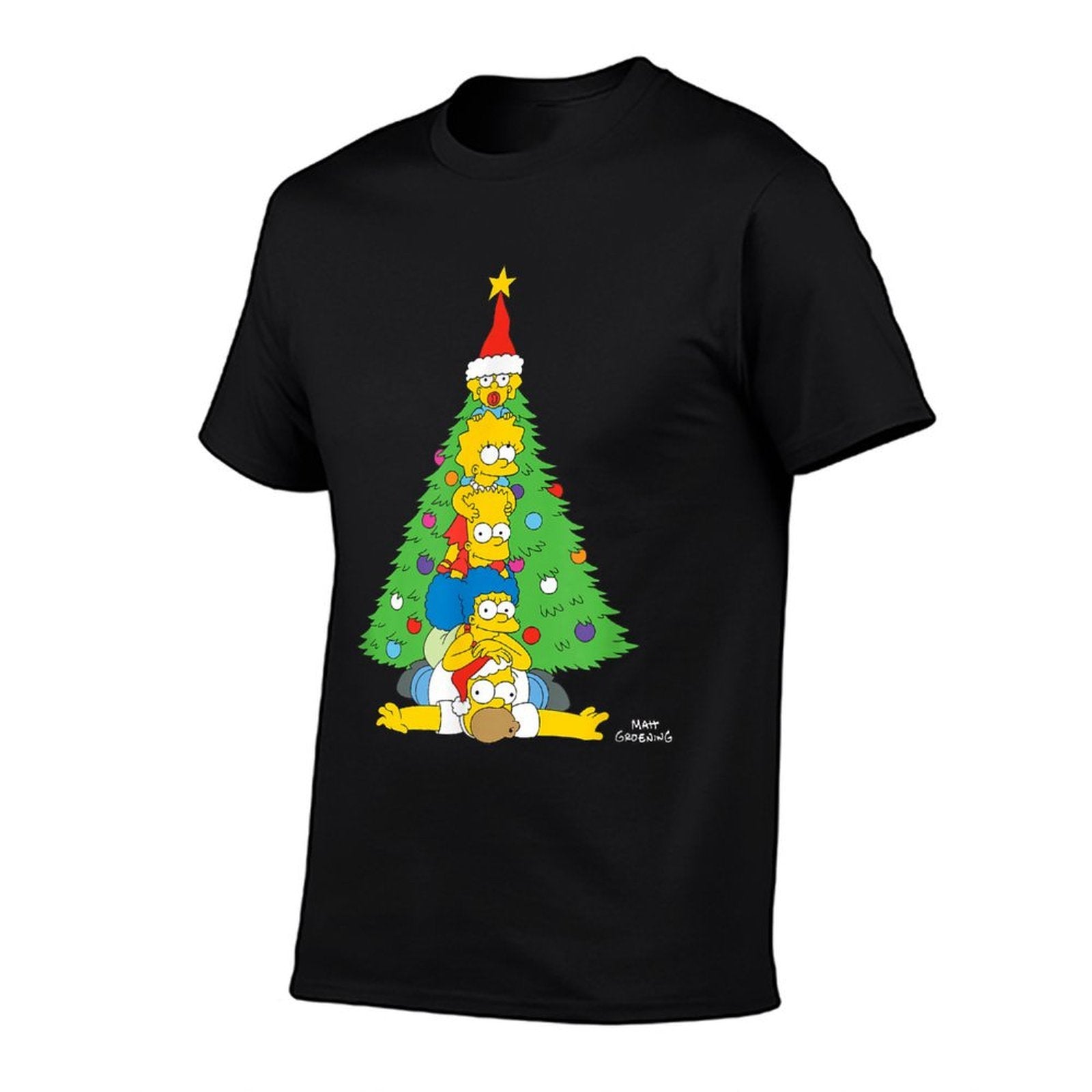The Simpsons Holiday Family Christmas Tree Stack  Breathable T-Shirt
