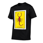 El Alacran Lottery Gift The Scorpion Card Mexican Lottery Premium  Rolled Sleeves T-Shirt
