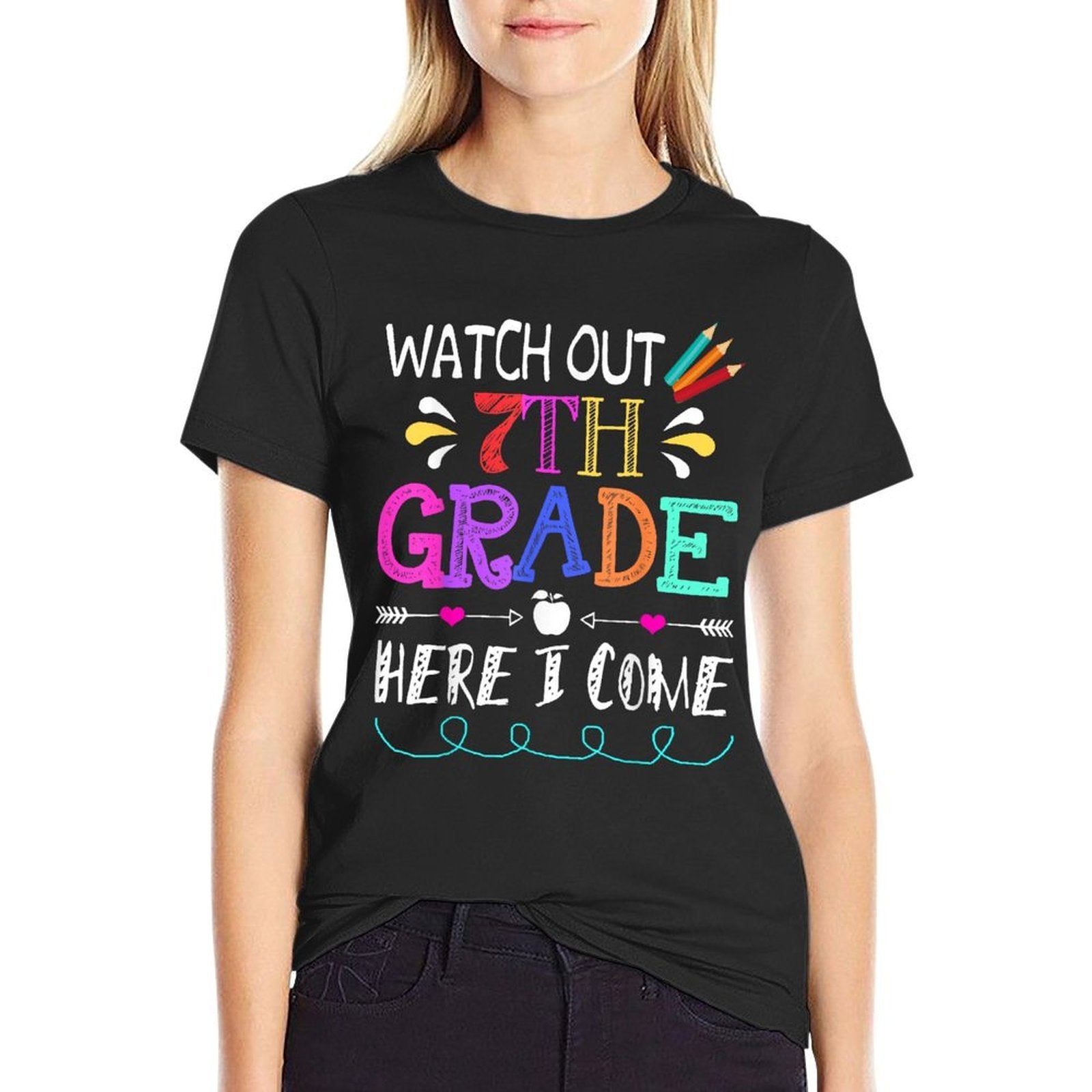 Watch Out 7th Grade Here I Come Funny Unicorn Back To School  Quick-drying T-Shirt