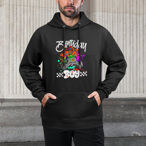 ATV Birthday Kids Boy 4 Wheeler Quad ATV Birthday Party Easy Care Hoodie