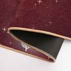 Glowing Butterflies  Fade-Resistant Bath Mat