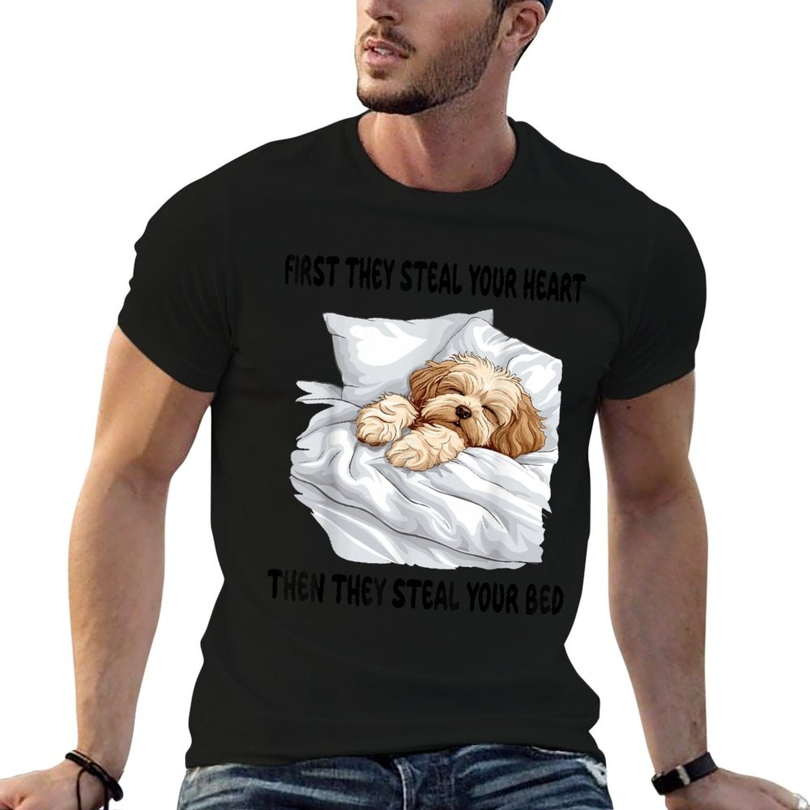 Havanese Sleeping Pajamas Nightgown  Vintage-inspired T-Shirt