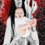 PETER STEELE BLOOD Machine-washable Throw Blanket