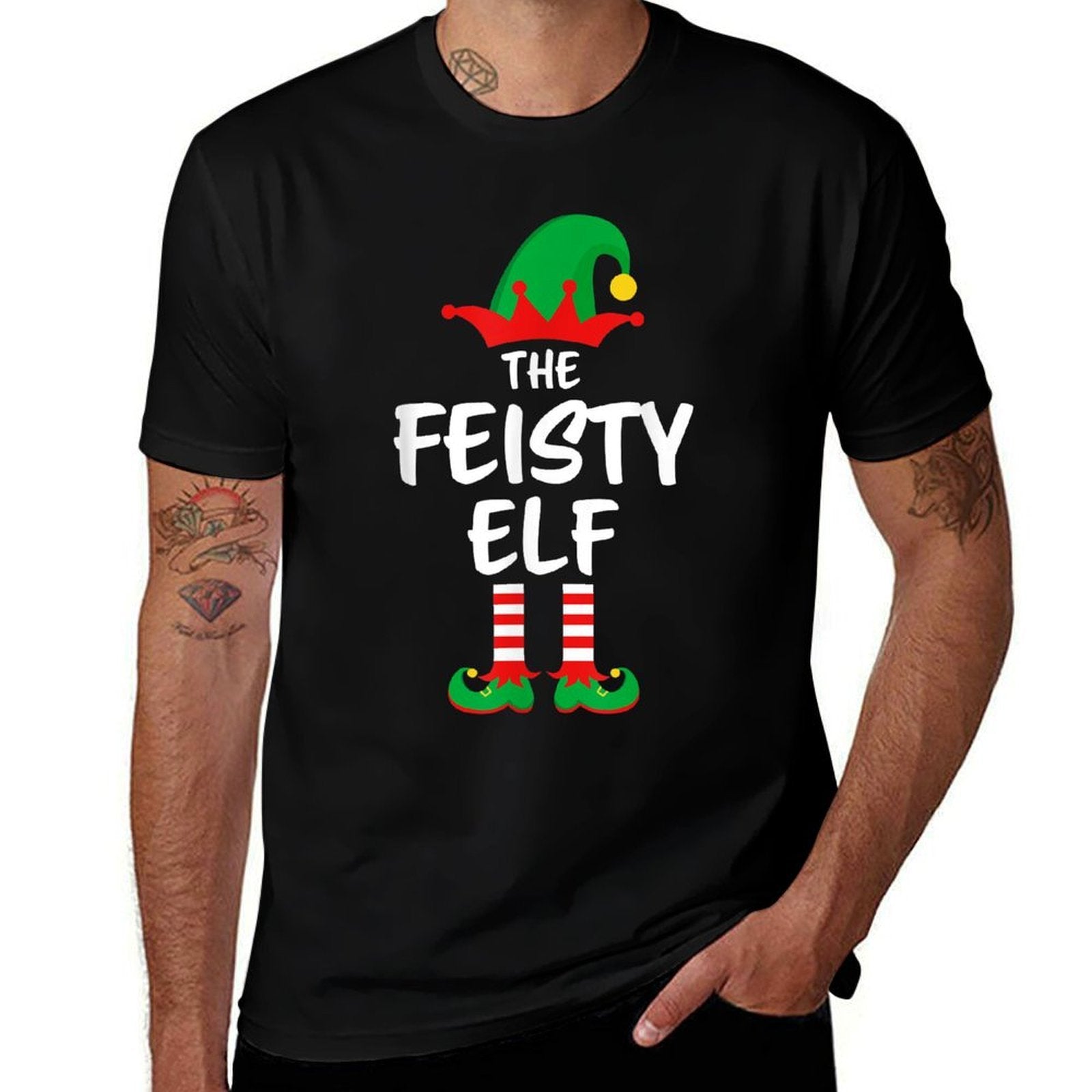 The Feitsy Elf Matching Family Christmas  Eco-friendly Material T-Shirt