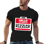 Hello My Name Is Rizzler Funny Rizz Meme  Trendy Pattern T-Shirt