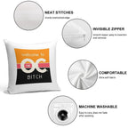 Welcome To The OC, BITCH Soft High-Density Material Throw Pillow