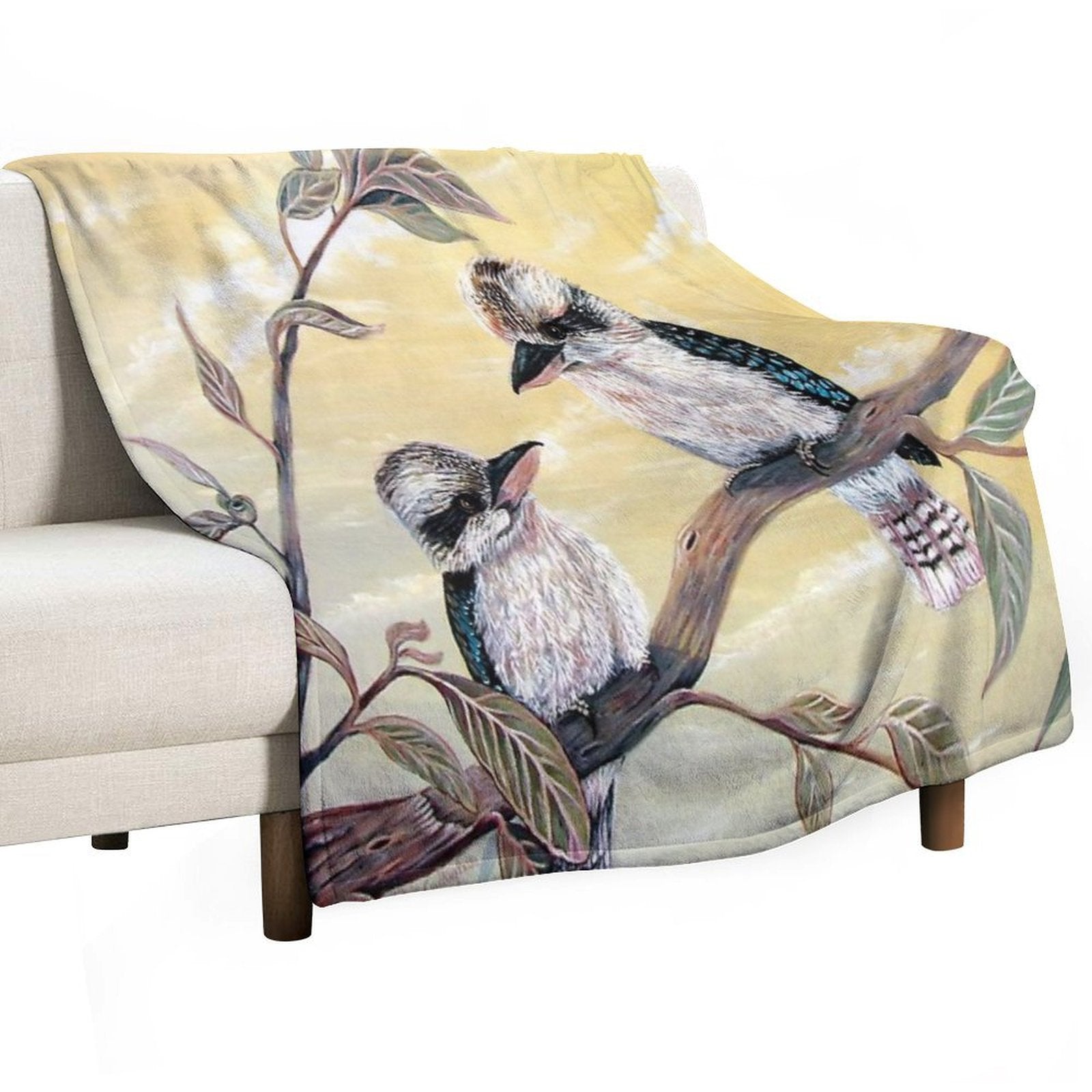Kookaburra Magic Machine-washable Throw Blanket