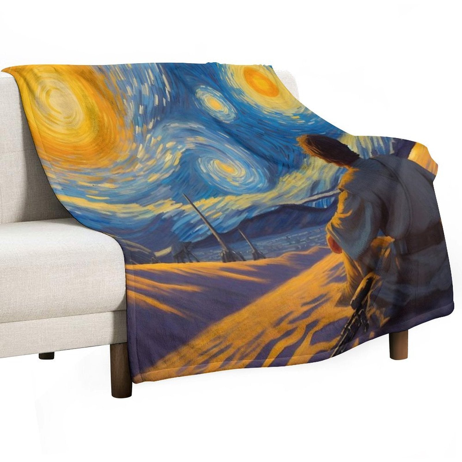 Starry Tatooine Quick-dry Throw Blanket