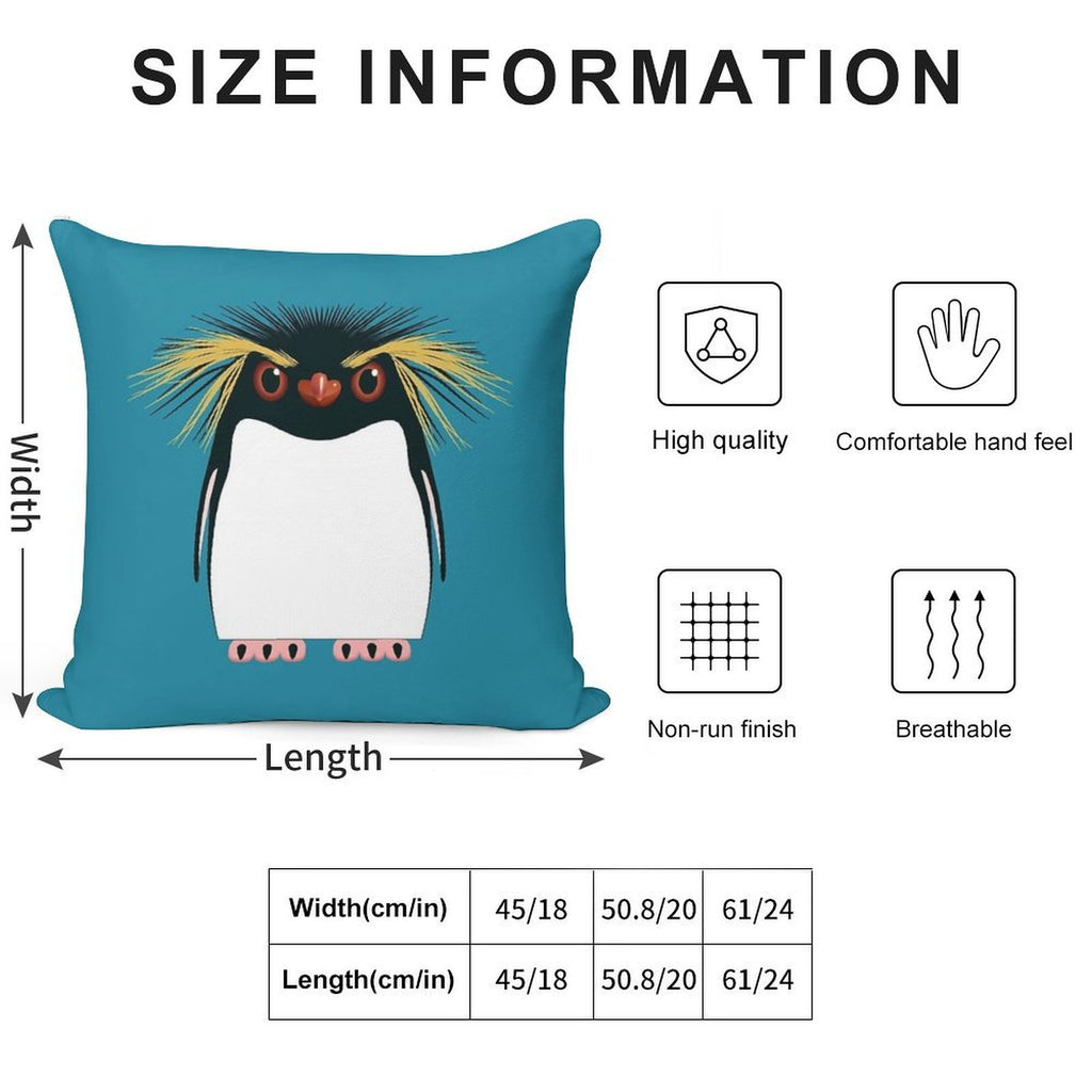 Rockhopper Penguin Soft Style Accent Throw Pillow