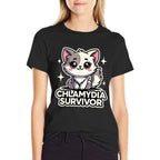 Funny Inappropriate Chlamydia Survivor Embarrassing Adult  Oversized Silhouette T-Shirt