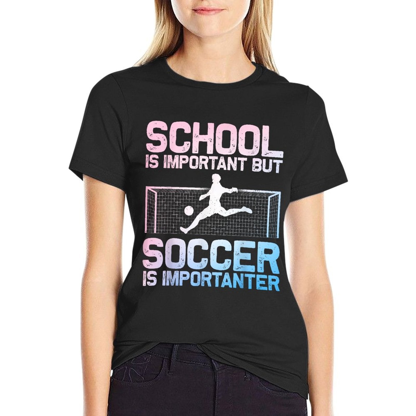 Funny Soccer Art for Boys Girls Men Women Gag Soccer Player  Breathable T-Shirt