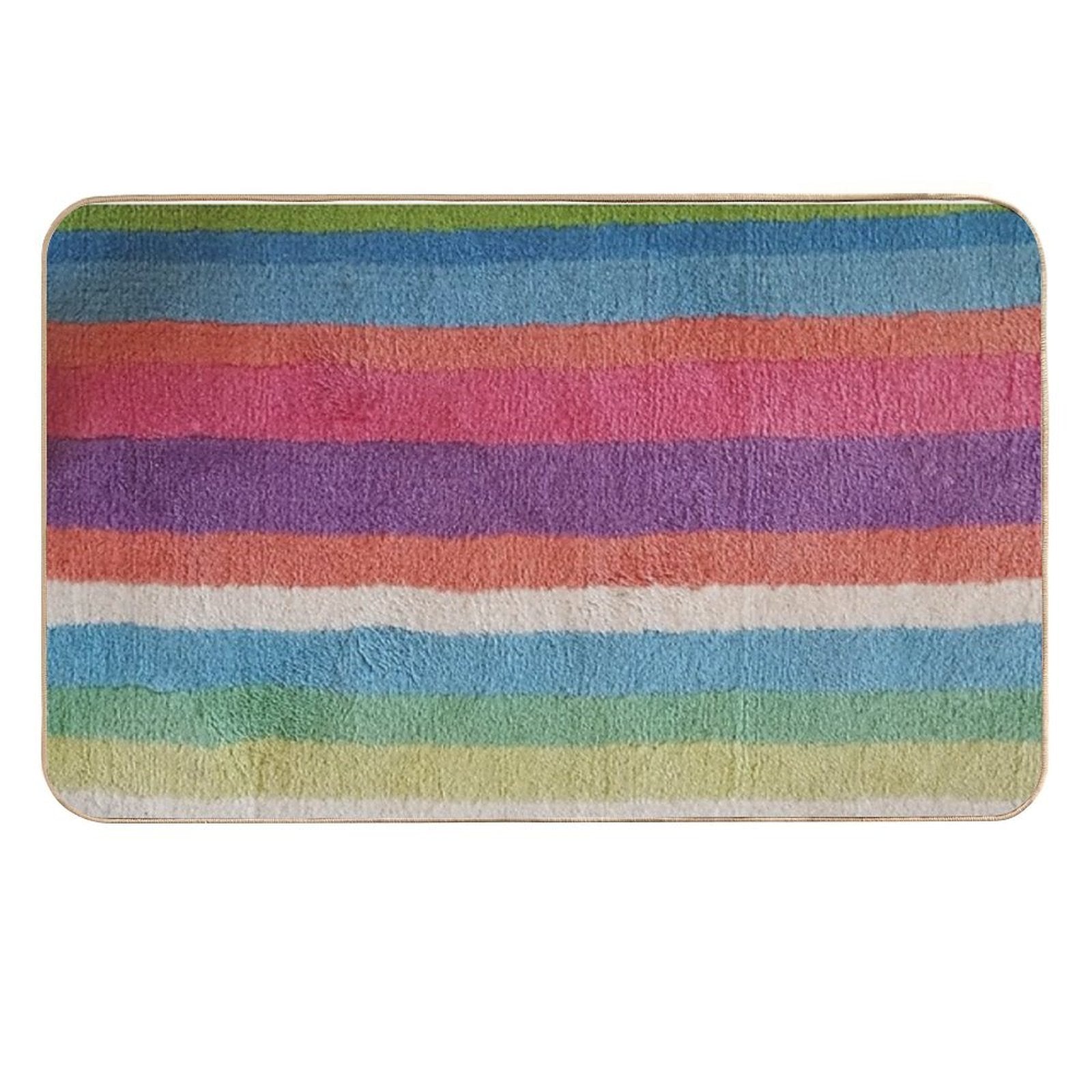 Colorful Stripes Durable Bath Mat