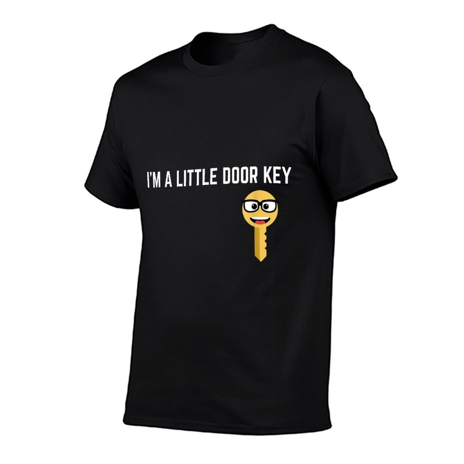 Funny Im A Little Door Key Nerdy Bad Dorky Mom Dad Kids Pun  Wrinkle-resistant T-Shirt