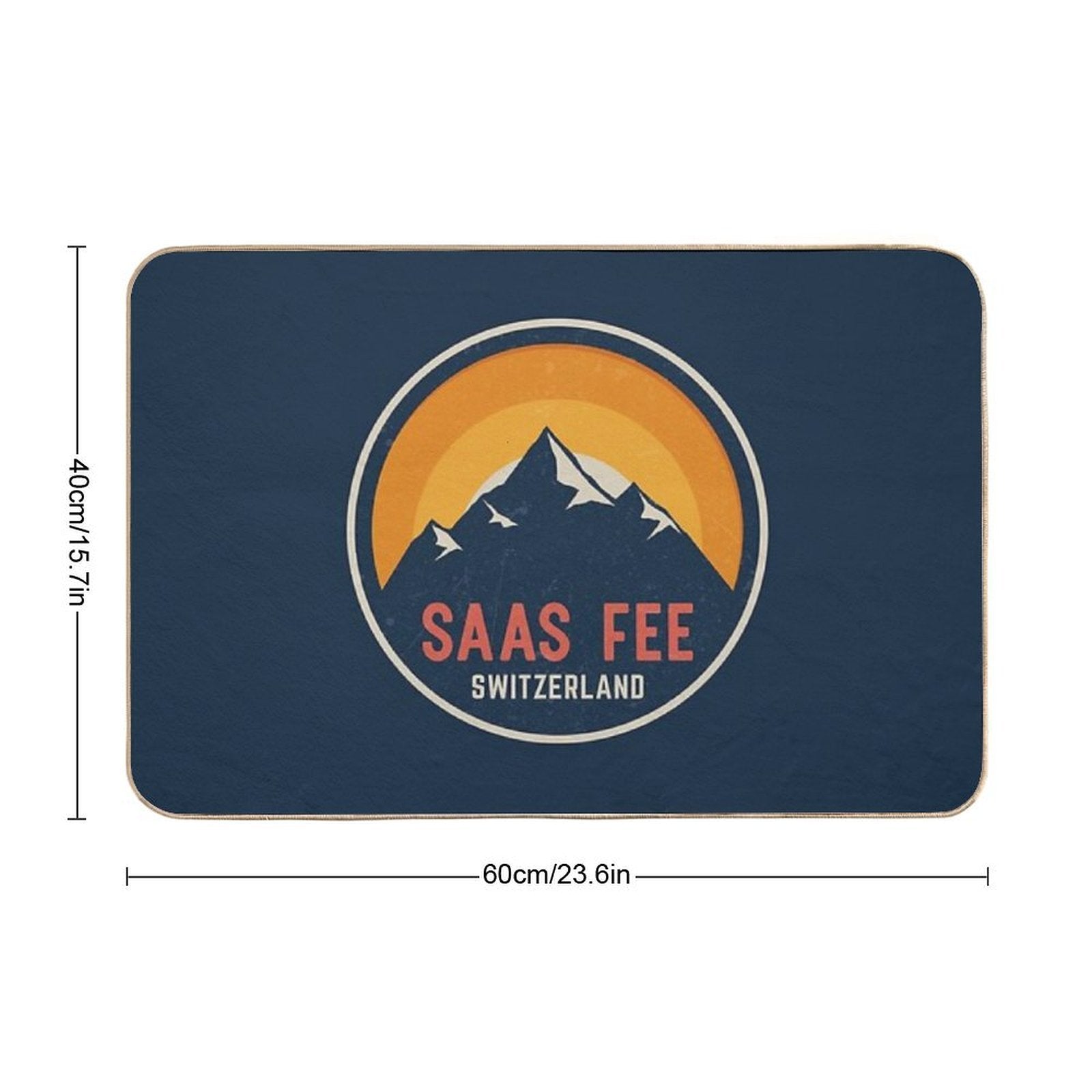 Saas Fee Switzerland Mountain Design  Multi-Purpose Bath Mat