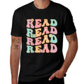 Read School Librarian Life Teacher Reading Groovy Read  Slim-fit Cut T-Shirt