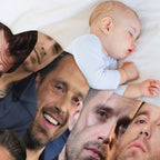 Sebastian Stan Photo Collage Throw Blanket Sustainable Throw Blanket