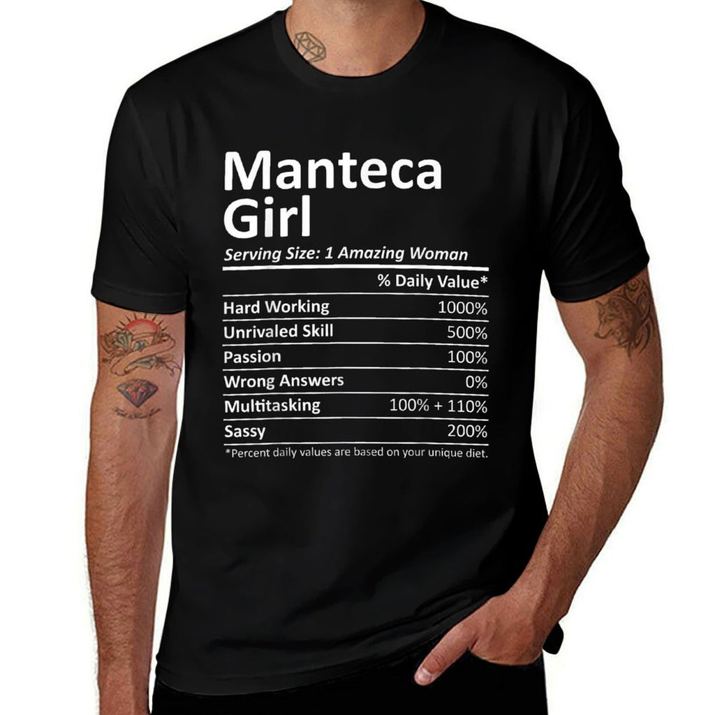 MANTECA GIRL CA CALIFORNIA Funny City Home Roots USA Gift  Relaxed-fit T-Shirt