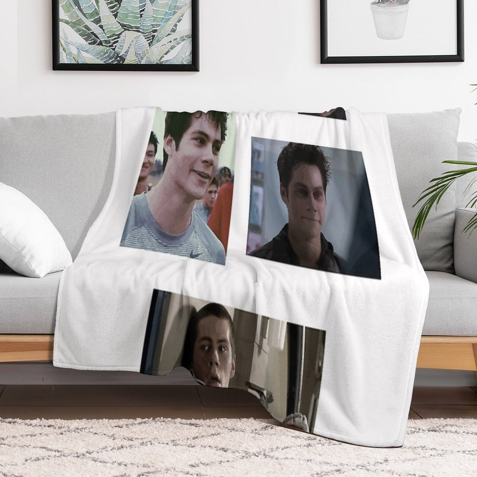 Teen Wolf Stiles Sticker Pack Sustainable Throw Blanket
