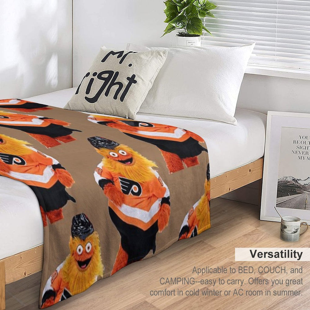 Gritty Mascot Shirts All-season Throw Blanket