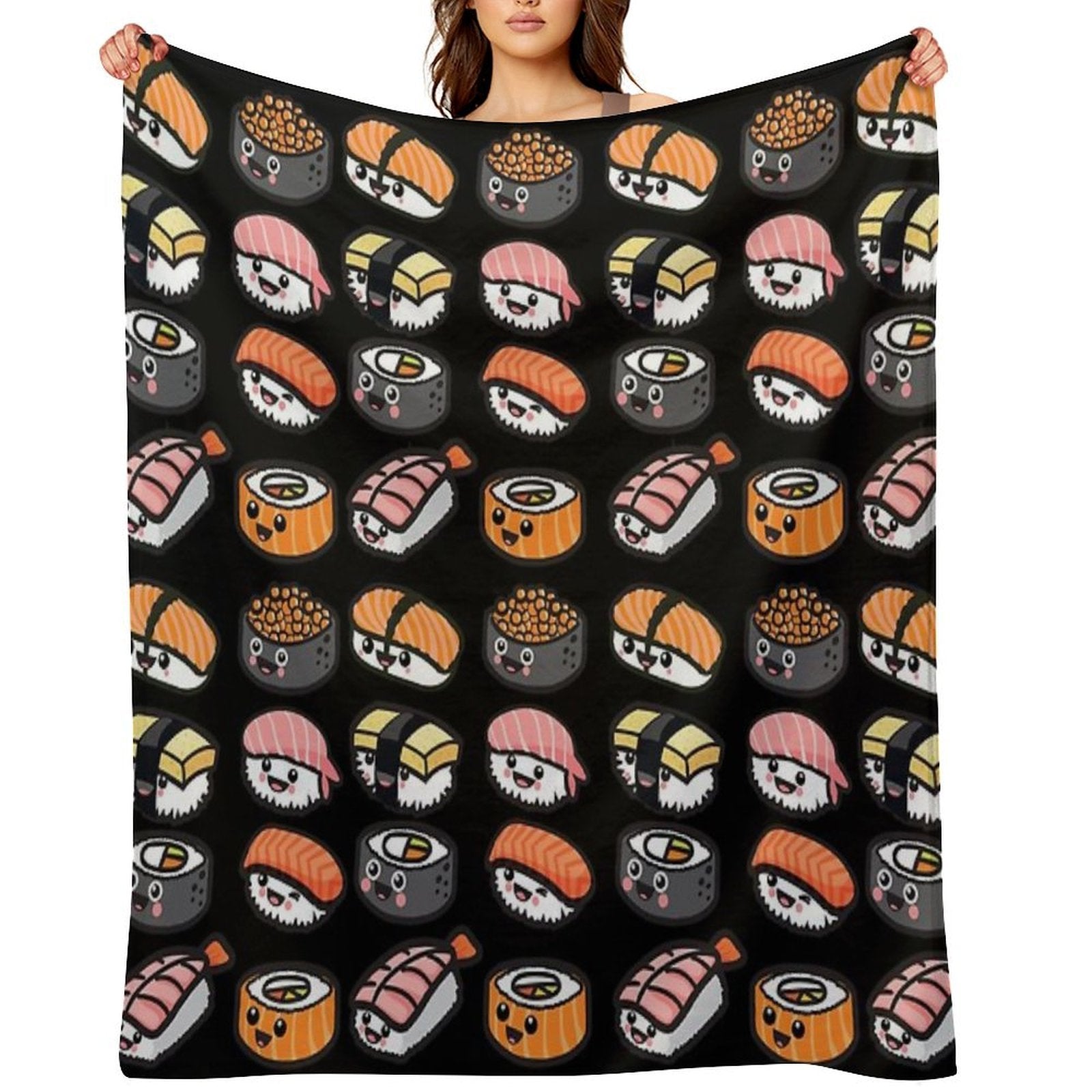 Sushi Family! Gift-ready Throw Blanket