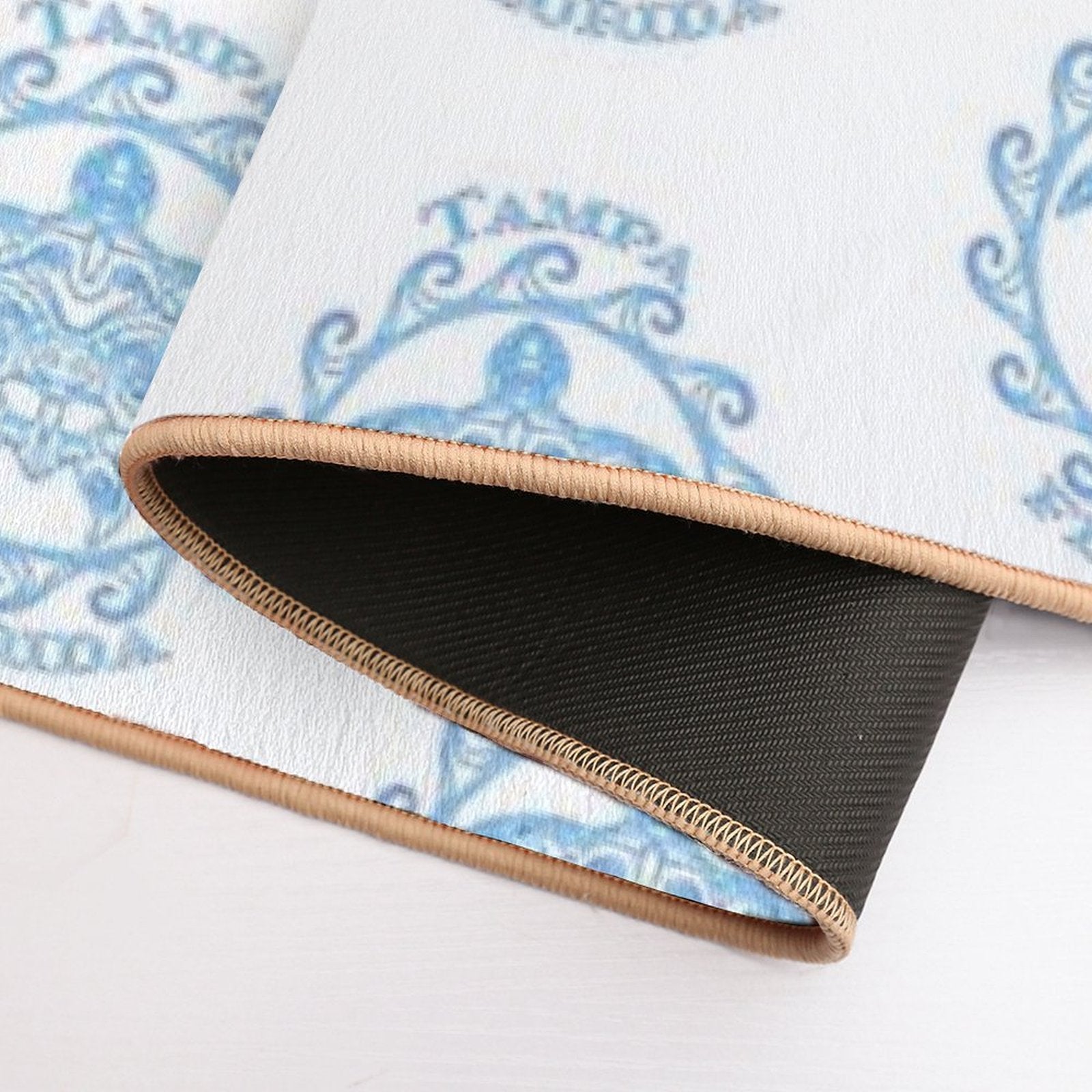 Tampa Florida Tribal Sea Turtle Summer Beach  Rapid-Drying Bath Mat