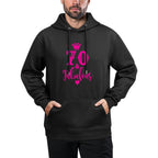70th Birthday T-shirt Seventy And Fabulous for Women Kangaroo Pocket Hoodie